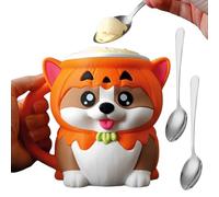 Porta da una pinta, decorazione per cani a forma di di Halloween, per dessert, ciotole per con cucchiaio e manico, per gli amanti degli animali, casa, adulti, scuola, feste