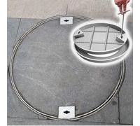 Porta d'accesso rotonda da incasso in acciaio inossidabile della copertura per il bacino delle acque reflue all'aperto e i pozzetti sotterranei
