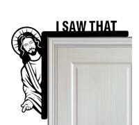 Porta d'angolo Sì Scudo Ho visto l'angolo della porta c'è qualcosa di spaventoso Story -Angolo della porta Sì, ho questo telaio della porta creativa in legno porta telaio della finestra decorazione