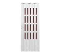 PORTA D'ARREDO PER INTERNO A SOFFIETTO CON VETRO MOLATO BRONZO cm 100 x 214