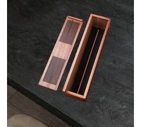 Porta del bastone Box portatile in legno per viaggi in palestra da cucina