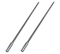Porta del bit magnetico, supporto per estensione del trapano 2 pcs, acciaio a carbonio 1/4 gambo esagonale magnetico, estensione del cacciavite da 300 mm/12 pollici per impatti driver