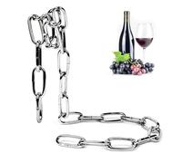 Porta Del Bottiglia Di Vino-supporto Per Il Vino In Stile A Catena Sospeso, Rack Sfidante Di Gravità | Frame Di Visualizzazione Del Collegamento In Ferro, Moderno Rastrello Da Tavolo Vintage Per Sala