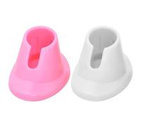 Porta del bottiglia per smalto per unghie 2pcs Porta per chiodo in silicone morbido, supporto per smalto anti-spoll, display per l'organizzatore di nail art inclinati Strumenti di manicure per salone
