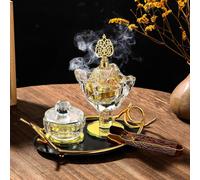 Porta del bruciatore di arabo Set di bruciatori di in vetro con diffusore per