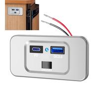 Porta del caricatore 'automobile - Ricarica Rapida USB, Adattatore Pd Qc3, Doppia Presa USB | Accessorio Mobile per Telefono Tablet Veicolo Trasporto Veloce di Potere Viaggio Viaggio Casa