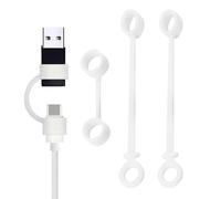 Porta del cavo anti -lost Xsilicone - Forte adesivo, supporto per caricatore a filo | Desk Wire Tidy Management | Custodia per manica convertitore per cavo silicone per portachiavi da viaggio per lo z