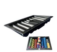 Porta del chip da poker - rack di gioco portatile, vassoio per display robusto, custodia organizzativa efficiente, unità di archiviazione con chip con servizio pesante con progettazione | Organ