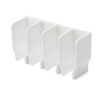 Porta del detergente per il viso a parete di grande capacità Monte a parete Multo per cure per la cura della pelle multi griglie per crema per la crema per le mani camera da letto (Bianco)