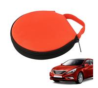 Porta del Disco Rotondo Compatto - da 20 Slot multimediale, Portatile Rigida | Portafoglio automobilistico in Tessuto Oxford ad Alta capacità, Custode del Disco Circolare di Veicoli