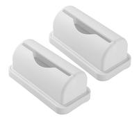 Porta del dispensatore per distributore di sacchetti spazzatura da 2 pezzi 2 pcs Porta di plastica da cucina senza punzonatura Organizzatore di immondizia a parete a parete sotto il lavandino per mob