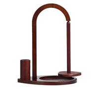 Porta del Filato all'Uncinetto - Supporto per Filo a Pendolo con Scatola di archiviazione per Uncinetto | Dispenser Bobine in Legno Verticale Magnetico, 9.06x12,4 Pollici