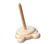 Porta del Filo in Legno Rotante per Progettazione A Maglia E all'Uncinetto Progetto Leggero Distributore Legno Portatile Spool Wool Dispenser in Lana