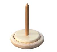 Porta del Filo in Legno Rotante per Progettazione A Maglia E all'Uncinetto Progetto Leggero Distributore Legno Portatile Spool Wool Dispenser in Lana