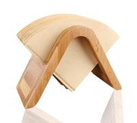 Porta del filtro del caffè, 17.6x7.9x11.6cm/6.9x3.1x4.6in Bamboos Filtri del caffè in legno Dispensatore di grandi dimensioni Scaffali per filtro Porta di carta per casa cucinas