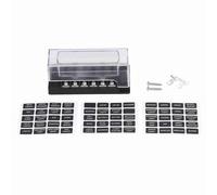 Porta del fusibile marino a blohi di fusibili a 6 vie con indicatore a LED Copertura materiale ABS di alta qualità per camion per per barche per auto 12-32 V DC 116x50x45,5 mm