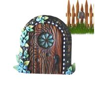 Porta del giardino fatato, porta delle fate da muro | Mini porta delle fate degli elfi,Porta del giardino, porte d'arte legno per la decorazione