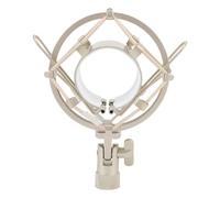 Porta del Gruppo Shock Microfono, ABS in Modo Efficace per Installare il Montaggio di Shock del Microfono per Microfono Rotondo da 45-50 Mm di Diametro (GOLD)