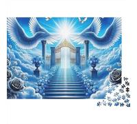 Porta del Paradiso Puzzle per Adulti Puzzle 1000 Pezzi Ali di Angelo Gioco di Puzzle 1000 Pezzi Relax Famiglia Decorazione Casa 38x26cm/1000pcs