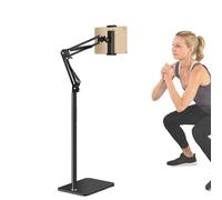 Porta del pavimento tablet-Porta di metallo per impieghi pesanti per telefono e tablet | Montaggio regolabile in testa per letto o divano, pigra autoportante per lo streaming, la visione, la re