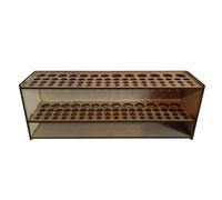 Porta del pennello - 67 fori Pennello per in legno | Rack di pittura in cittadella multiuso | Titolare a | Organizzatore desktop per matite, penne schizzi, pennelli per il trucco