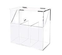 Porta del pennello per trucco con coperchio Clear Clear Acrilic Cracking Brush Organizer Caspeggiatore cosmetico Boxholder