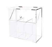 Porta del pennello per trucco con coperchio Clear Clear Acrilic Cracking Brush Organizer Casta di stoccaggio cosmetico