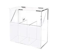 Porta del pennello per trucco Porta del pennello cosmetico acrilico con coperchio Clear Cracking Brush Organizer Castolio di stoccaggio della spazzola cosmetica