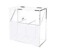 Porta del pennello per trucco Porta della spazzola cosmetica con coperchio Clear Clear Acrilic Cracking Organizer Castolio di stoccaggio della spazzola cosmetica