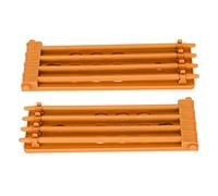 Porta del Piede 2pcs Piccioni con Rotazione, Conservazione e compatibilità Versatile per i Pappagalli per Carriere di Piccioni, Plastica, Plastica (Yellow)