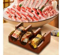 Porta del rotolo a mano di sushi in legno per il fulcro delle forniture per