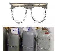 Porta del Serbatoio del Serbatoio di Ossigeno Basta di Trasporto a acetilene Singolo per Parete, Portapacchi di stoccaggio del Serbatoio di Ossigeno in Fabbrica con Catena di Sicurezza, Supporto per