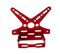 Porta del telaio della piastra di licenza posteriore per motociclisti universali regolabile per le targhe nere blu nera(Red)