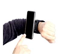 Porta Del Telefono Cellulare Del Polso - Portatore Di Cellulare Staccabile A Colore Nero Per Esercizio Fisico Di Allenamento | Bracciali Mobili Per Attrezzi Sportivi Facili Da Usare Per La Pesca Da Al
