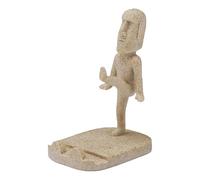 Porta Del Telefono Cellulare Divertente - Statue 'isola Di Pasqua Per La Scrivania O L'auto | Montaggio Delle Sculture In Resina, Spazi Di Working Di Figurine Decorativi Unici, Home, Dashbo