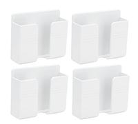 Porta del telefono montato a parete, 4 pezzi 3,9 x 3.4 x 1.4 pollici di caricatore del telefono Fratina di controllo senza punzonatura Non punzonatura per la del soggiorno per la