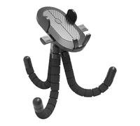 Porta del telefono passeggino, cradla smartphone rotabile a 360 °, 10,24x4,45x3,98 pollici non slip flessibile, accessorio regolabile per a rotelle del tapis roulant di motociclisti