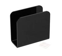 Porta del tovagliolo cucina Raccolto tovagliolo da tovagliolo verticale Dispenser di stoccaggio tovagliolo moderno robusto durevole per i ristoranti in casa acrilico nero 12x11x5cm