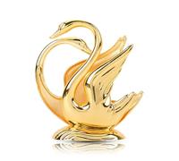 Porta del tovagliolo di cigno, 4.21 x 3,94 x 1.46in Golden Swan Design in lega di stile elegante Metal Fazzolo di stoccaggio per il negozio di ristoranti per barre per bar