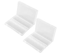 Porta del trapano per unghie 2pcs, 14 fori Bit per trapano per unghie vuoto, cassetta di stoccaggio degli strumenti di manicure portatile per l'uso del salone domestico