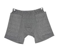Porta della borsa per nefrostomia, biancheria intima di catetere per uomini con elastici pantaloni di catetere di cotone con 2 vestiti con sacca di nefrostomia a strisce a strisce nascosta per anzian