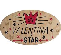 Porta della camera da letto nome bambina - con la possibilità di scrivere il vostro nome - nome in legno da appendere - Targhette per porte - Regalo di battesimo, regalo di nascita - IT-Pq Porte 11