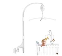 Porta della campana del letto mobile del cucciolo di cucciolo, braccio mobile per 0-3 anni 3pcs/set 24 pollici mobile baby mobile con scatola di musica meccanica 360 ° a rotazione per bambini rimovib