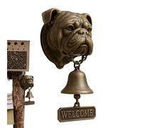 Porta della campana - Ringer ad ingresso a forma di cane, accento per decorazione della parete animale in resina | per l'apertura di attività con suono di benvenuto per portico cancello per le vacanze