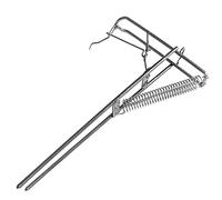 Porta della Canna da Pesca a Molla Automatica, Supporto per Canna da Pesca Automatico Pieghevole in Acciaio Inossidabile a Portata di Supporto Terrestre, per Laghi, Stagni, Fiume e Corsi d'acqua, con