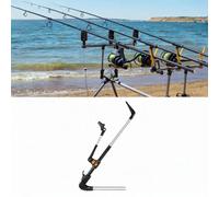 Porta Della Canna Da Pesca Retrattile Regolabile con Appalto a Terra in Acciaio