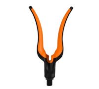 Porta della canna da pesca testa a forma di nylon strumento di pesca a riposo testa con filo da 3/8 di pollice per la pinza per la pesca e i portabicchieri resistenti ad accessori (Arancia)