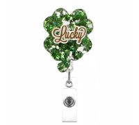 Porta Della Carta Del Badge Del Festival Irlandese Con Clip Metallo Per Impiegati Retrattile Bobine Retrattive Per Infermiere Retrattile