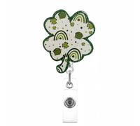 Porta Della Carta Del Badge Del Festival Irlandese Con Clip Metallo Per Impiegati Retrattile Bobine Retrattive Per Infermiere Retrattile