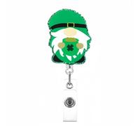 Porta Della Carta Del Badge Del Festival Irlandese Con Clip Metallo Per Impiegati Retrattile Bobine Retrattive Per Infermiere Retrattile